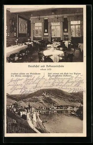 AK Bernkastel, Innenansicht der Doktorweinstube