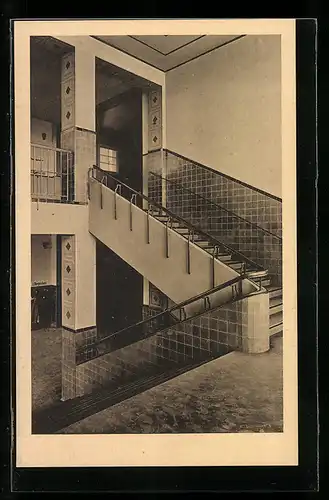 AK Berlin-Schöneberg, Innenansicht der Mittelschule