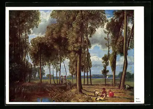 Künstler-AK Hans Thoma: Mainlandschaft anno 1893