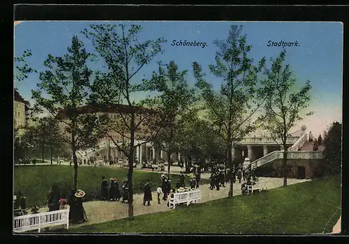 AK Schöneberg, Ausflügler im Stadtpark