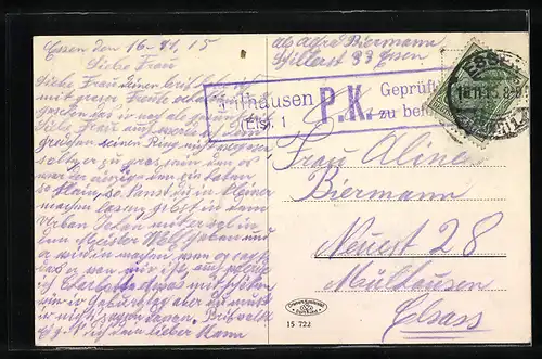 AK Essen, Kopstadtplatz mit Colosseum