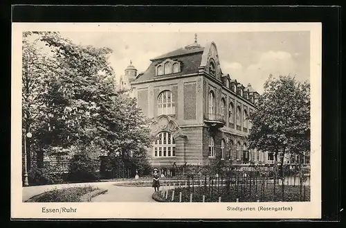 AK Essen /Ruhr, Stadtgarten Rosengarten