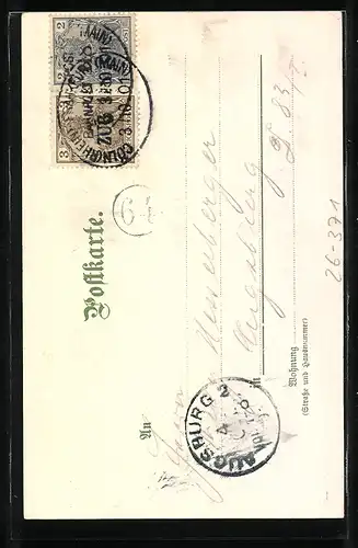 Künstler-AK C. Pfaff: Ansicht von Schloss Rheinstein