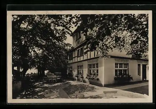 AK Bad Godesberg, Hotel Schaumburger Hof mit Rheinterrasse