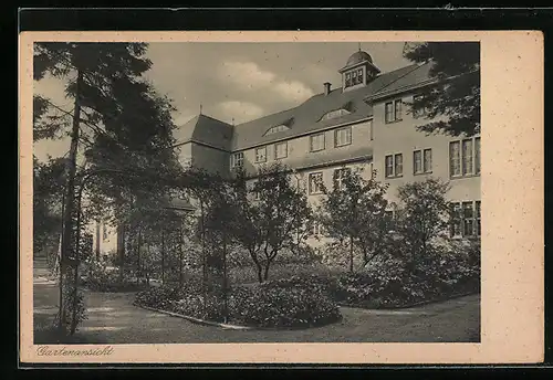 AK Bad Godesberg a. Rhein, Pensionat, Lyzeum, Frauenschule St. Antonius mit Anlage