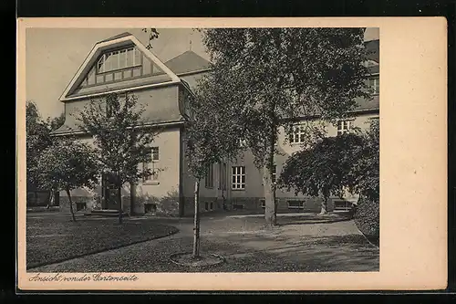 AK Bad Godesberg a. Rhein, Pensionat, Lyzeum, Frauenschule St. Antonius, Ansicht von der Gartenseite