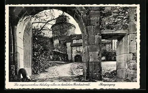 AK Sababurg, Burgeingang der Sababurg