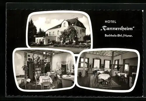 AK Buchholz, Hotel Tannenheim, Innenansicht