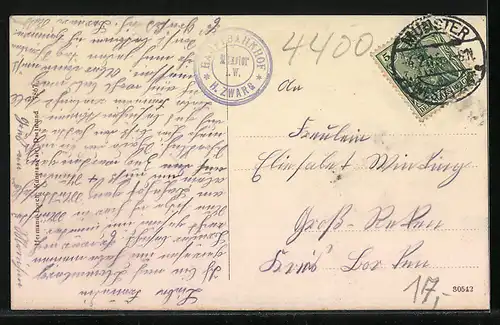 AK Münster i. W., Ludgerikirche u. Mariensäule