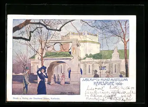 Künstler-AK Karlsruhe, Jubiläums-Kunst-Ausstellung 1902
