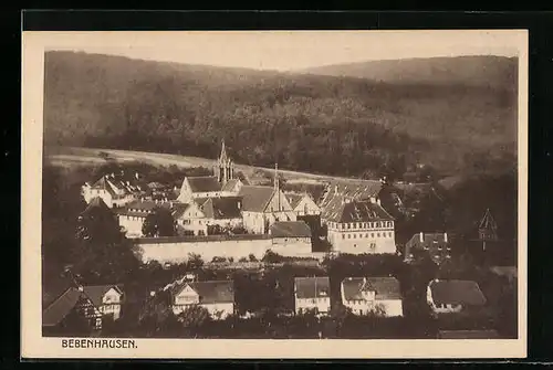 AK Bebenhausen, Ortsansicht aus der Vogelschau