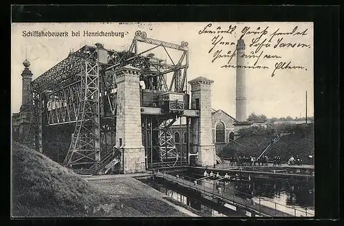 AK Schiffshebewerk bei Henrichenburg