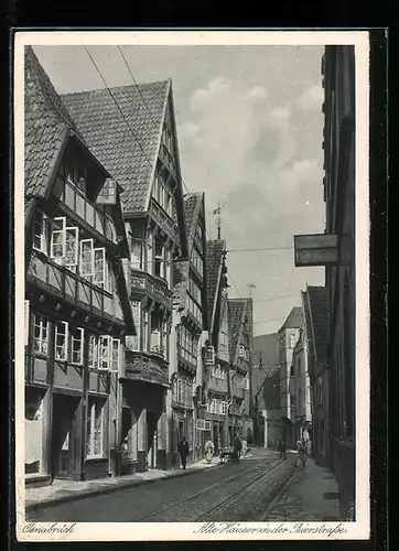 AK Osnabrück, Alte Häuser in der Bierstrasse