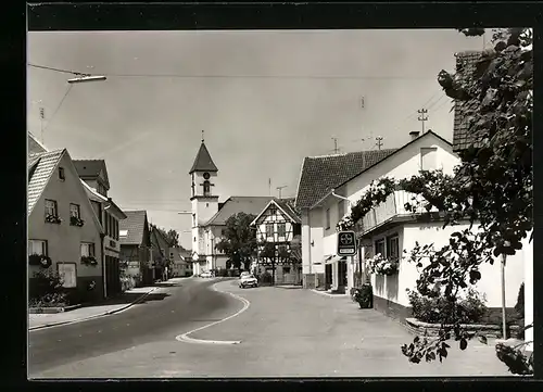 AK Langensteinbach, Partie in der Hauptstrasse