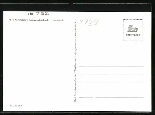 AK Langensteinbach, Partie in der Hauptstrasse