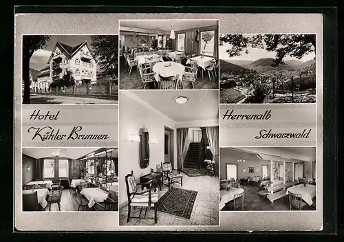 AK Herrenalb /Schwarzwald, Hotel Kühler Brunnen, Bes.: K. Pfeiffer