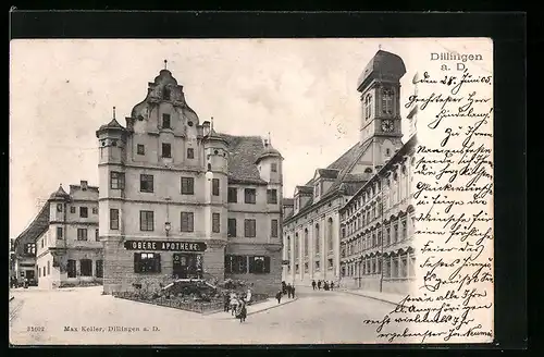AK Dillingen, Strassenpartie mit Obere Apotheke