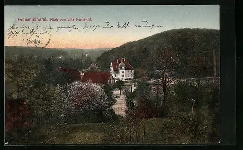 AK Schwentinetal, Ortsansicht von Villa Fernsicht