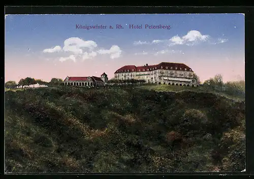 AK Königswinter a. Rh., Blick auf Hotel Petersberg