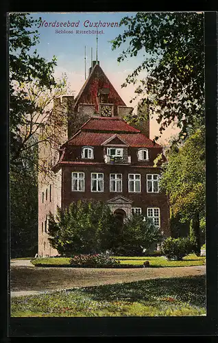 AK Cuxhaven, Blick auf Schloss Ritzebüttel