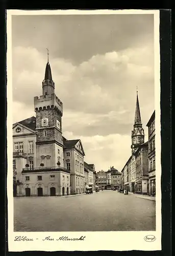 AK Löbau, Rathaus am Altmarkt