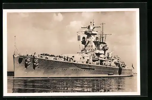 AK Panzerschiff Admiral Scheer der Kriegsmarine