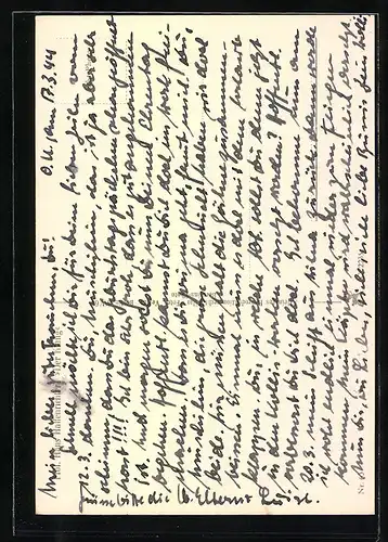 AK Hans Haffenrichter, Der Klang, nackte Frau, Erotik