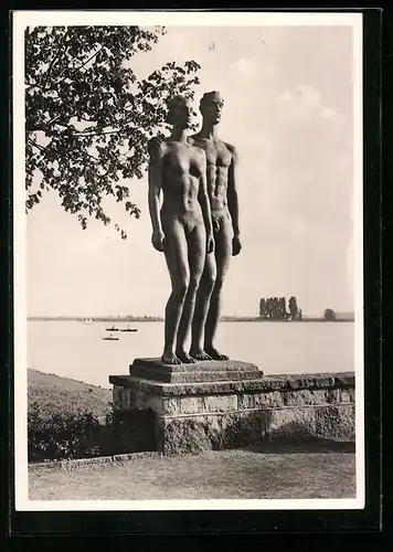 AK Georg Kolbe: Menschenpaar, Plastik