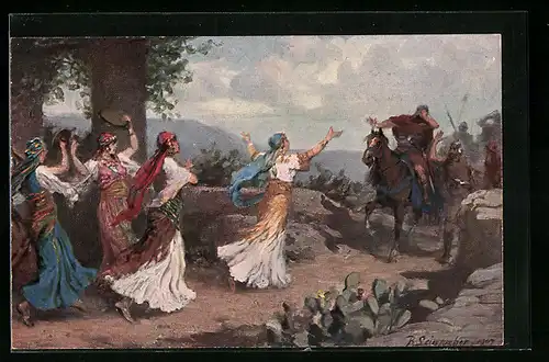 AK Jephtas Tochter geht ihrem Vater entgegen