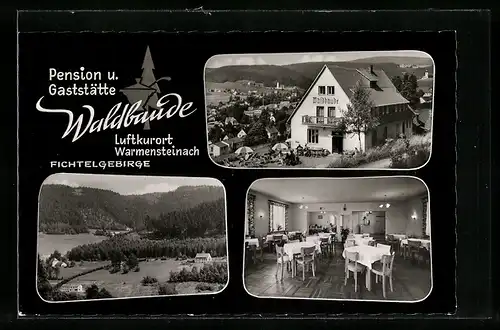 AK Warmensteinach, Gaststätte Waldbaude, versch. Ansichten