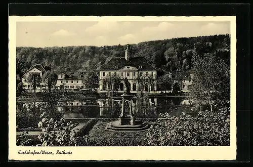 AK Karlshafen /Weser, Anblick des Rathauses