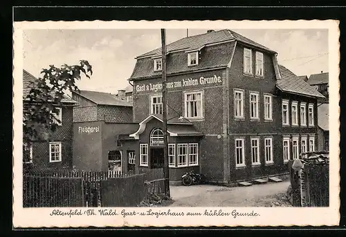 AK Altenfeld /Th. Wald, Gast- u. Logierhaus zum kühlen Grunde