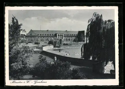 AK Münster i. W., Partie am Gauhaus