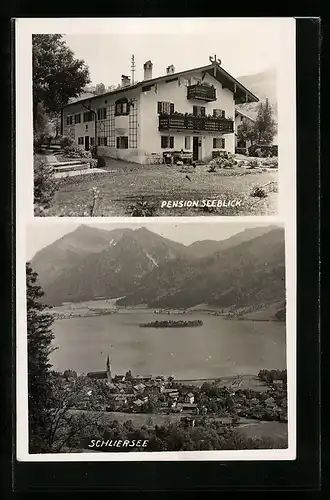 AK Schliersee, Hotel-Pension Seeblick, Totalansicht