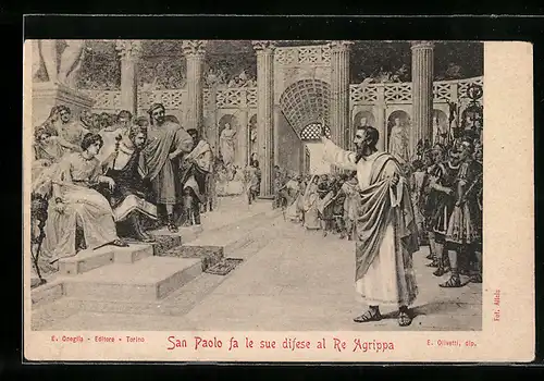 AK San Paolo fa le sue difese al Re Agrippa