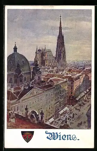 AK Deutscher Schulverein Nr. 562: Wien, Teilansicht