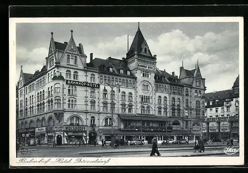 AK Düsseldorf, Bahnhof-Hotel