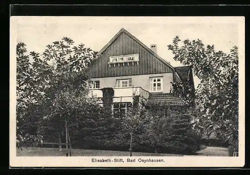 AK Bad Oeynhausen, Elisabeth-Stift mit Garten