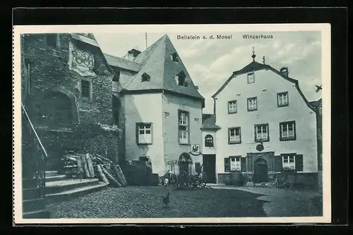 AK Beilstein /Mosel, Ortspartie mit Gasthaus Winzerhaus