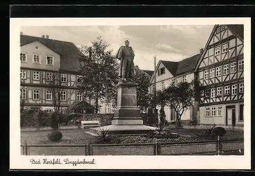 AK Bad Hersfeld, Linggdenkmal mit Umgebung