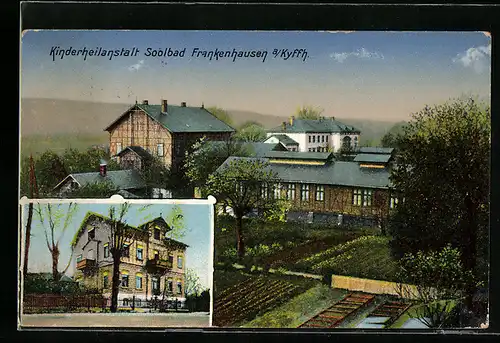 AK Frankenhausen a. Kyffh., Kinderheilanstalt, Ortspartie