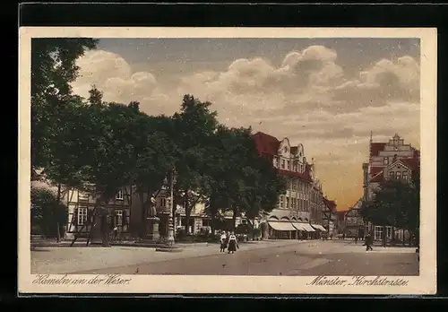 AK Hameln /Weser, Münster, Kirchstrasse