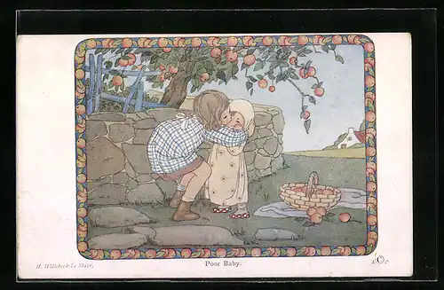 Künstler-AK Henriette Willebeek le Mair: Poor Baby, The Childrens Corner
