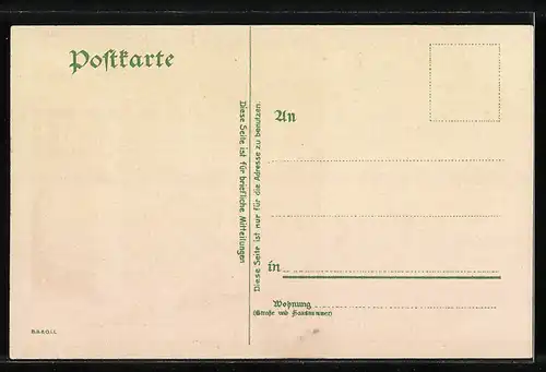 Künstler-AK Bruno Bürger & Ottillie Nr. 1625: Fritz bleib da, du weesst ja nich, wie`s Wetter wird?