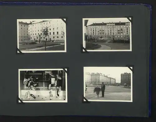 Fotoalbum mit 132 Fotografien, Deutscher Praktikant in der Tschechoslowakei CSSR 1960, Ostrava, Prag