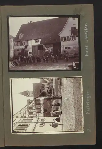 Fotoalbum mit 37 Fotografien, Ansicht Weiler ob Helfenstein, Schulhaus, Wohnhaus, Öschelbronn, Schwäbisch Hall