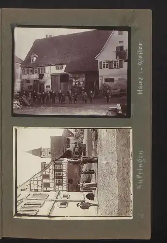 Fotoalbum mit 37 Fotografien, Ansicht Weiler ob Helfenstein, Schulhaus, Wohnhaus, Öschelbronn, Schwäbisch Hall
