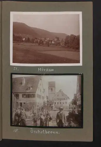 Fotoalbum mit 37 Fotografien, Ansicht Weiler ob Helfenstein, Schulhaus, Wohnhaus, Öschelbronn, Schwäbisch Hall