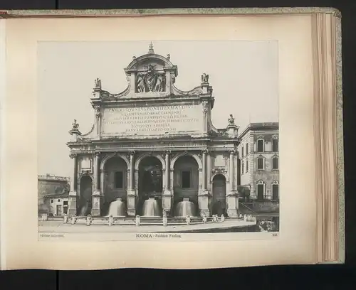 Fotoalbum mit 40 Fotografien, Edizione inalterabile, Ansicht Rom, Castello S. Angelo, San Paolo interno, Foro Trajano