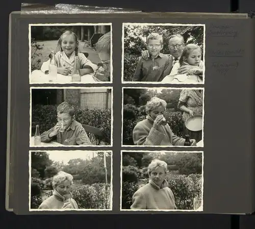 Fotoalbum mit 199 Fotografien, Ansicht Fehmarn, Familie Hess auf Reise mit VW Käfer nach der Ostsee, 1959